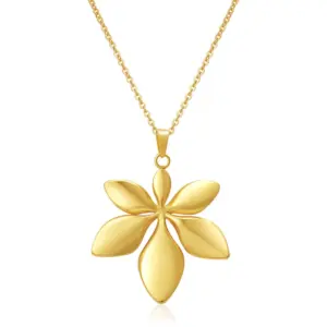 Leaf Necklace / 18k