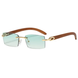 Gold frame gradient green c6