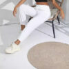 Wholesale Women’s Solid Color fleece-lined Pants Casual Sports Jogging High Waist Loose Leg-toe Household Casual Pants