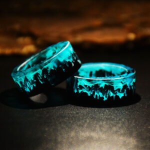 Wholesale 2020 foreign trade new resin ring Blue Magic Magic Forest small fresh diy handmade resin ring