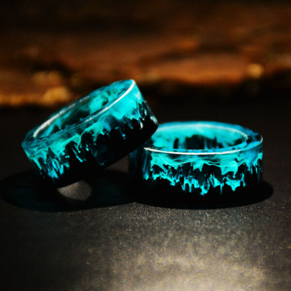 Wholesale resin ring Blue Magic Magic Forest small fresh diy handmade resin ring