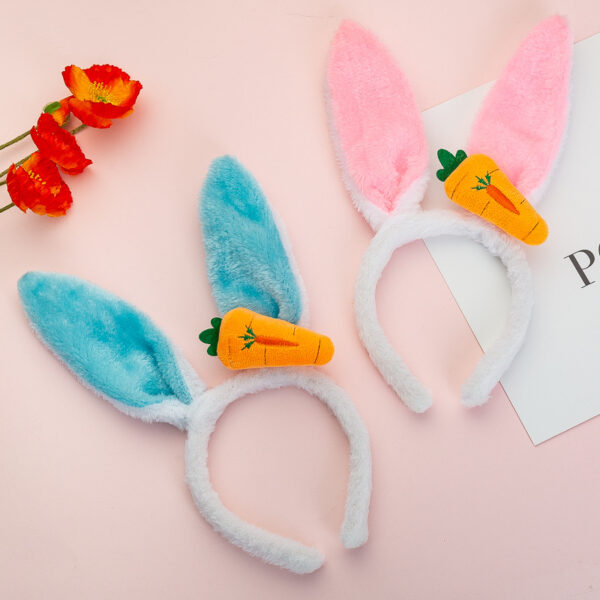 oly-895df032a8f6d141f7ba40712a12e6a9 Wholesale Children's Day Performance Rabbit Dance Hairband Easter Rabbit Ear Headwear Carrot Rabbit Hairband Rabbit Hair Accessories