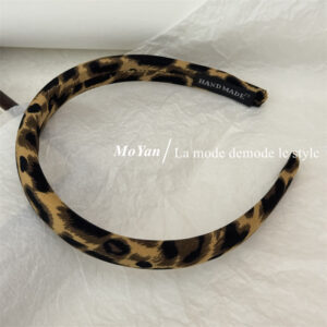 2cm dark leopard print headband