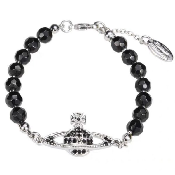 oly-8983209c046e8e91e388b6603746d860 Wholesale Satin Pearl Black Agate Bracelet Fashionable Cool Style Elegant Easiest for Match and White Bracelet for Women
