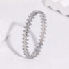 Wholesale Stainless steel bracelet with geometric gold plating, colorfast titanium steel bracelet