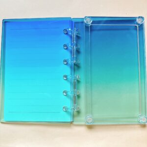 A7-cyan gradient small book (with inner page and buckle)