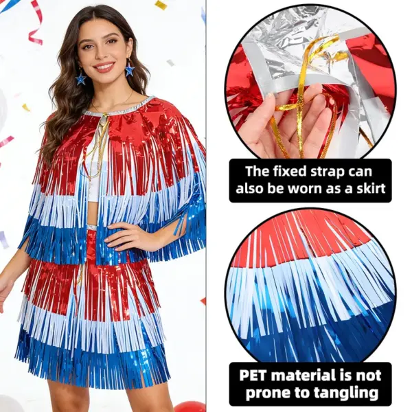 Wholesale Independence Day Decorative Props For Stage Use, Made Of Durable PET Material