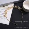 Wholesale Birthday Alloy Headband Party Rhinestone Happy Birthday Happy Birthday Headband Jewelry
