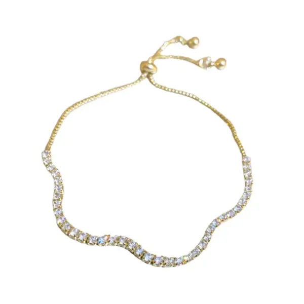 Wholesale Simple Style Geometric Copper Zircon Bracelets In Bulk