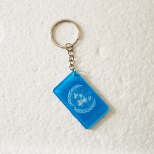 United nations keychain pendant