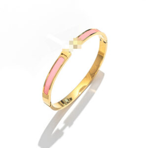 6mm pink / Made of stainless steel + real gold plating in the furnace