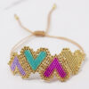 Wholesale Valentine's Day Love PatternAntique Rice Beads  Hand-woven Personalized Couple