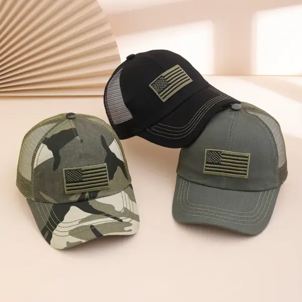 oly-8a38bf5afbc4359b75eff86c3c1f554e Wholesale American Flag Casual Baseball Cap For Adults With Curved Eaves, Made Of Polyester Featuring Embroidery