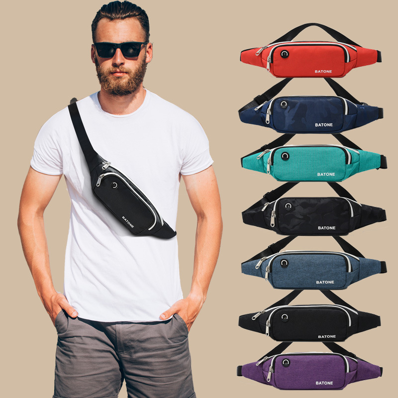Wholesale Close-fitting waist bag men's sports running belt bag chest bag women's fashionable small lightweight waterproof wear-resistant