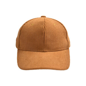 Caramel-corduroy baseball cap / Adult size (head circumference 56-60cm)