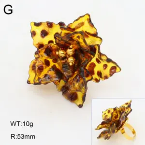 Multi-layered Flower Ring / Adjustable Opening / 1 Pcs/pack