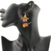 oly-8a5dcd65cf9e5d2f04f2757778d96e50 Wholesale hip hop Carnival chili Guitar Man Rock wind Western Denim acrylic earrings