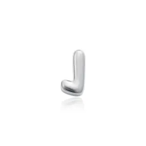 Silver Letter J
