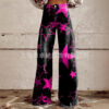 Wholesale plus size Women's Casual Pants Printed Imitation Jeans Wide Leg 3D Fashion Women's Pants