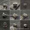 Wholesale Brass cross ring, vintage burial style, large men's ring