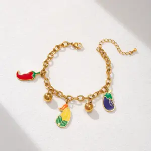 Wholesale Round Beading Bracelet For Women In 304 Stainless Steel With 18K Real Gold Plated PVD Coated Finish Featuring Round Bead Chain