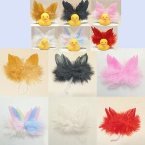Feather wings mixed hair