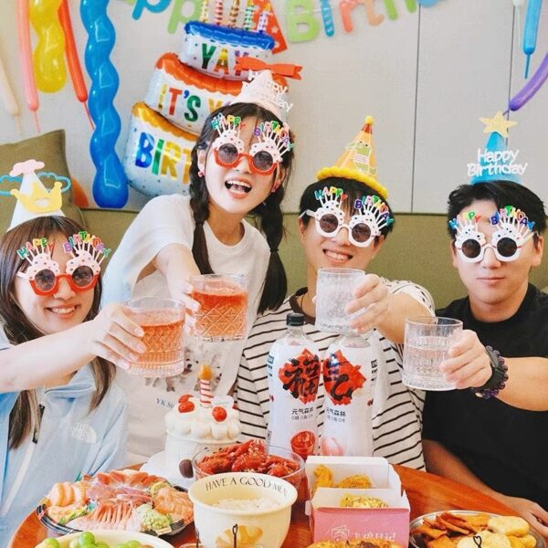 oly-8ac489a2910add07ad735ff1dfc6960f Wholesale birthday party glasses funny photography sunglasses children's party scene decoration props
