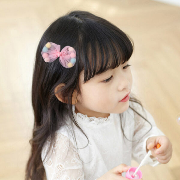 Wholesale bow hair clip girls spring and summer hair clip Korean Princess side clip girls handmade hair accessories