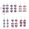 Wholesale Retro Faceted Flag Ear Hook Earrings For Women Featuring Durable Iron Material
