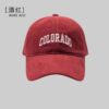 oly-8af6a831f8c51ba1041a0e6e9e5f0db9 Wholesale Hat Spring and Summer Letter Cotton Duck Tongue Hat All-match Women's Retro Embroidered Soft Top Shown Face Small Sunshade Baseball