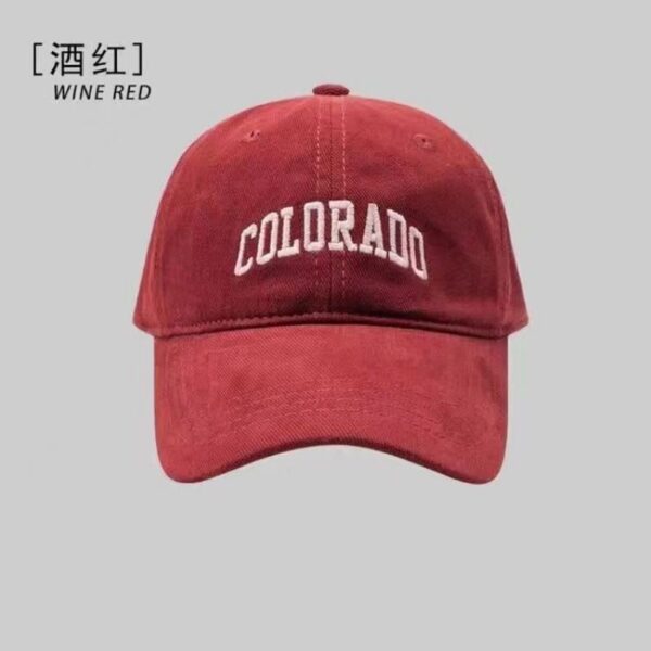 oly-8af6a831f8c51ba1041a0e6e9e5f0db9 Wholesale Hat Spring and Summer Letter Cotton Duck Tongue Hat All-match Women's Retro Embroidered Soft Top Shown Face Small Sunshade Baseball