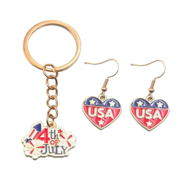 Wholesale Pentagram Pendant Jewelry Accessory In Alloy Featuring Enamel Craft, Perfect For Independence Day And Commute Style