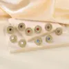 Wholesale Ion Plating (IP) 18K Gold Plated Round 304 Stainless Steel Vintage Style Waterproof Non Tarnish Ear Studs