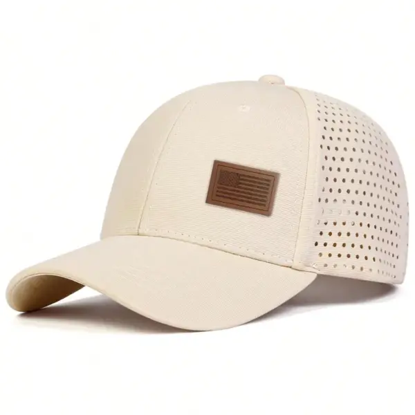 Wholesale American Flag Women's Casual Outdoor Baseball Cap With Curved Brim, Made Of Durable Polyester