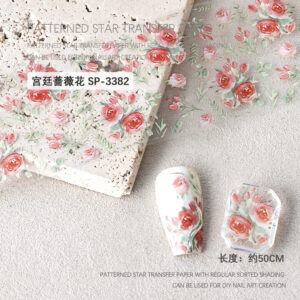 Palace rose flower transfer paper (sp-3382)