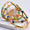 oly-8b949488fd5a567271dd8e8e2bf881df Wholesale Colorful Tourmaline Beaded Titanium Steel Bracelets for Women That Do Not Fade Niche High-End Natural Stone Bracelets Wholesale Stalls