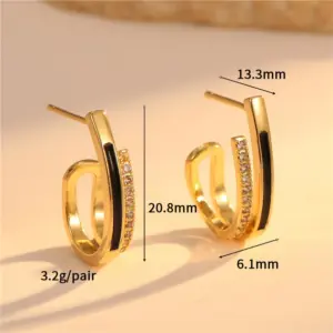 14K Gold H-12022 / Black