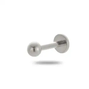 Silver / T-Shaped Labret-6mm