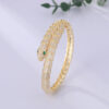 oly-8ba020c78e0e76bb30d64de82ad5620f Wholesale Domineering simulation snake scale snake bracelet personality green eye snake bracelet retro fashion punk bracelet