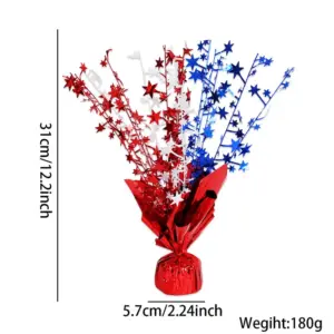 Red, White, and Blue Star Wire Ornaments