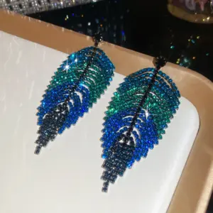 Silver Needle - Gunmetal Black - Green - / Blue