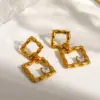 oly-8c113cbde4192230b9dbfd71c2a6d37e Wholesale Waterproof Non Tarnish Circle Stud Earrings For Women, 18K Real Gold Plated 304 Stainless Steel With Zircon Inlay, PVD Coated