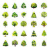 Wholesale 50 cartoon forest stickers decorative luggage notebook cup computer guitar waterproof stickers small fresh