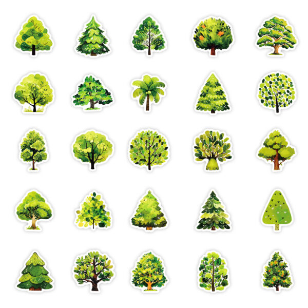 Wholesale 50 cartoon forest stickers decorative luggage notebook cup computer guitar waterproof stickers small fresh
