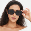oly-8c4fb45c4a374b6fdb5f83dbf84298b1 Wholesale Box Retro Sunglasses Women's Ins Personalized Gradient High-grade Sense Sunglasses Large Frame Fashionable Street Beat Glasses