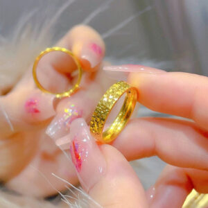 oly-8c6561a0a808eadf7ef1f574e0867a87 Wholesale style non-fading gold broken ice couple ring fashion time broken ice ring female Valentine's Day