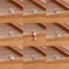 Wholesale Stainless Steel 18K Gold Simple Star Moon Sun Stud Earrings Set Women's Geometric Pattern Diamond Embedded Earring Jewelry
