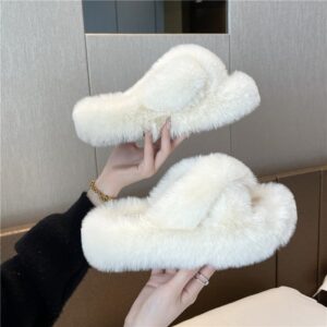Cross-over ultra-soft sole premium thick sole, off-white (4.2cm) / 35