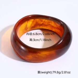 57# bracelet - coffee - irregular ring - wide band