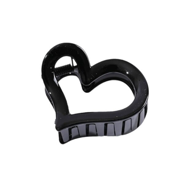 oly-8c6c9117d65f8e454a66c63946fe5364 Wholesale Leopard Point Transparent Color Love Valentine's Day Clip 5cm small size Women's High Cranial Top Hair Accessories